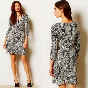 Anthropologie HD In Paris Snakeskin Print Dress